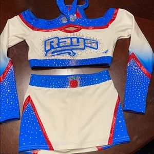 Stingray Allstars Apple Cheer Uniform Top/Skirt YL